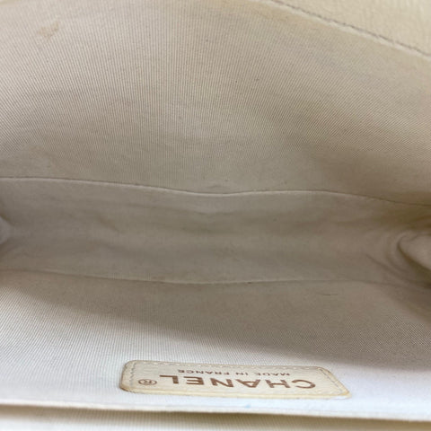 CHANEL Boy Chanel Medium Shoulder Bag white WS30407
