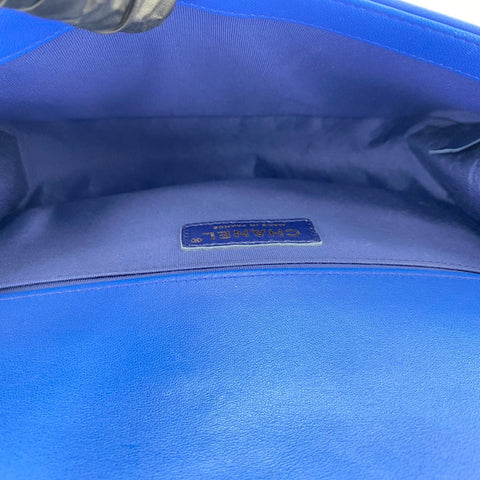 CHANEL Boy Chanel Medium Shoulder Bag blue WS30412