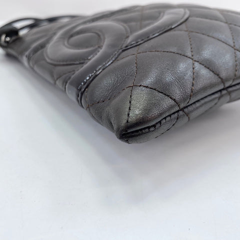 CHANEL Cambon Line Shoulder Bag Brown WS30414
