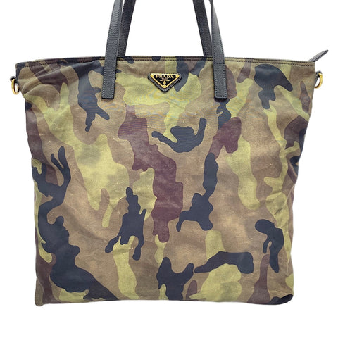 PRADA 2WAY Tote Bag green WS30417