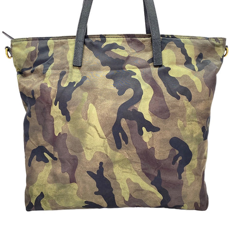 PRADA 2WAY Tote Bag green WS30417