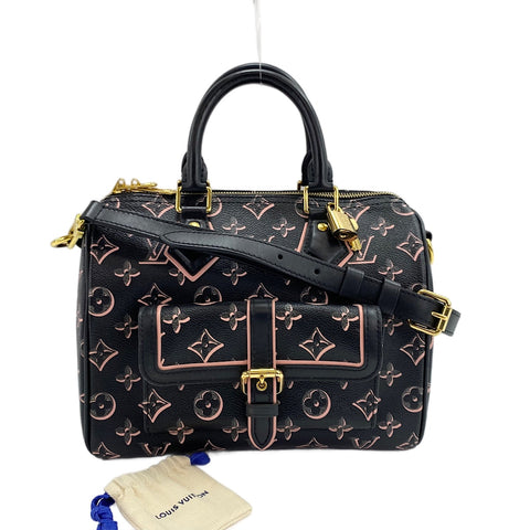 LOUIS VUITTON Speedy Bandoulire 25 Handbag black WS30419