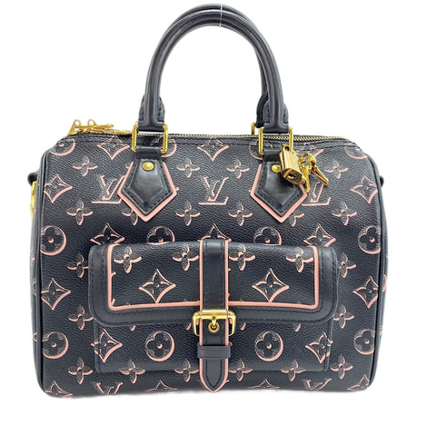 LOUIS VUITTON Speedy Bandoulire 25 Handbag black WS30419