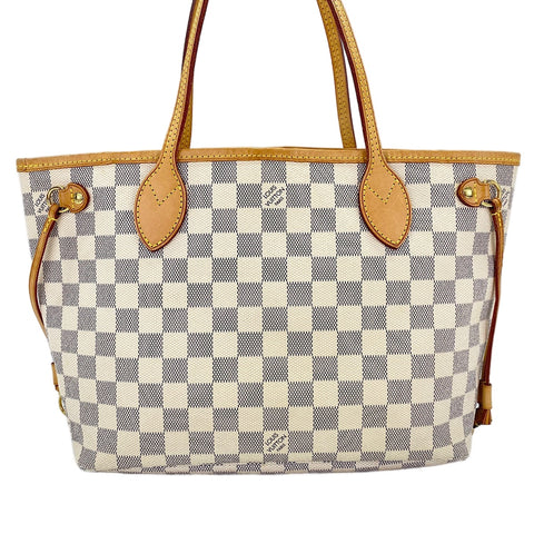 LOUIS VUITTON Neverfull PM Tote Bag white WS30420