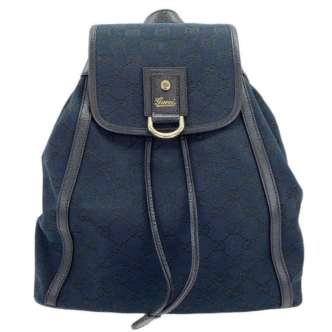 GUCCI Backpack  Daypack Navy WS30422