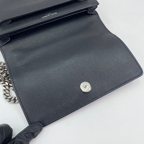 YVES SAINT LAURENT Sunset 2WAY Shoulder Bag black WS30429