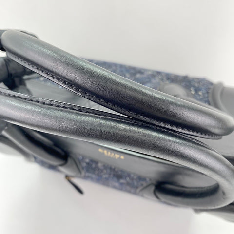 CELINE Luggage mini Handbag Navy WS30430