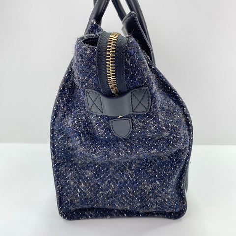 CELINE Luggage mini Handbag Navy WS30430