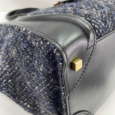 CELINE Luggage mini Handbag Navy WS30430