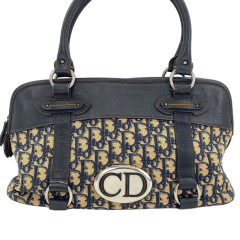 Christian Dior Trotter Tote Bag Navy WS30431