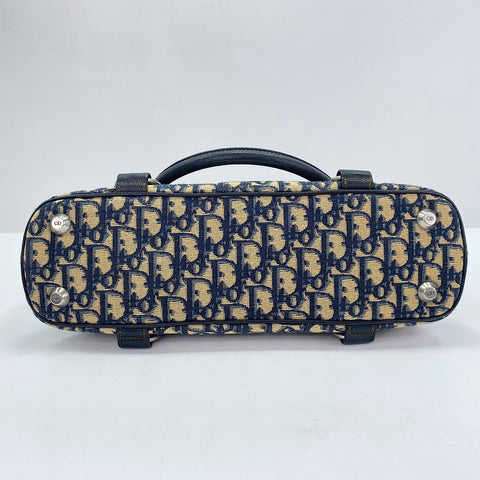 Christian Dior Trotter Tote Bag Navy WS30431