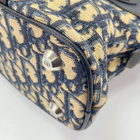 Christian Dior Trotter Tote Bag Navy WS30431