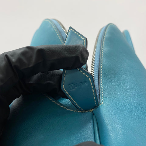 HERMES Bolide 192330 Handbag blue WS30434
