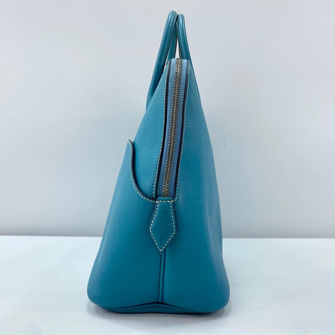 HERMES Bolide 192330 Handbag blue WS30434