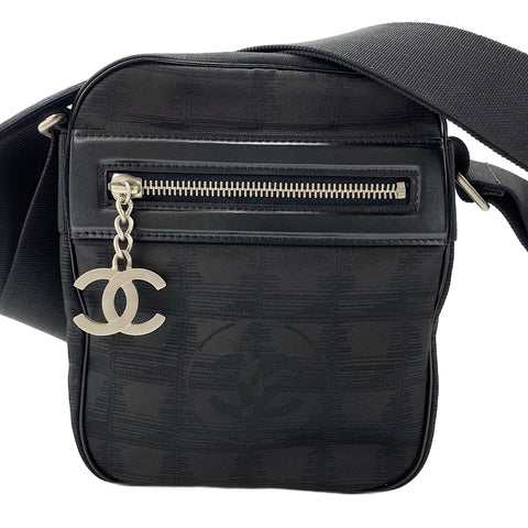 CHANEL New Travel Line Shoulder Bag black WS30436