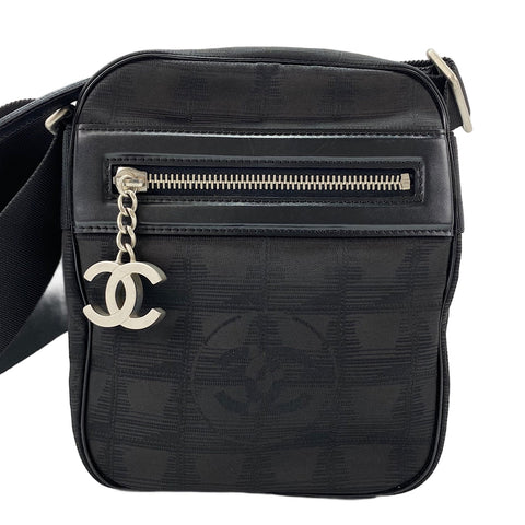 CHANEL New Travel Line Shoulder Bag black WS30436