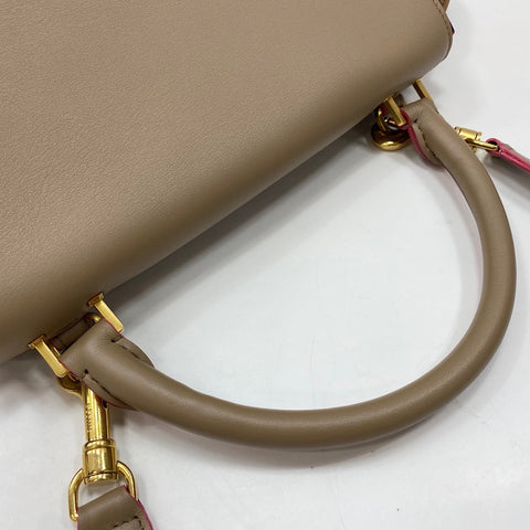 CELINE Trapeze 2WAY Handbag Brown WS30441