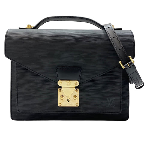 LOUIS VUITTON Monceau Handbag black WS30442