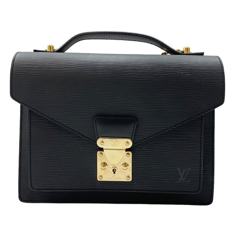 LOUIS VUITTON Monceau Handbag black WS30442