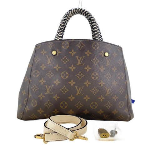 LOUIS VUITTON Montaigne MM Handbag Brown WS30443