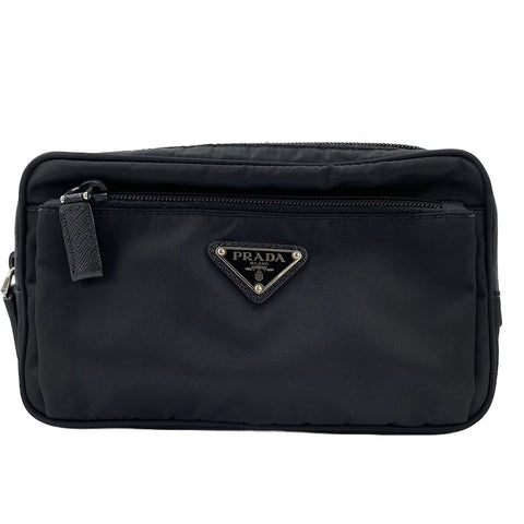 PRADA Linenylon Waist bag black WS30445