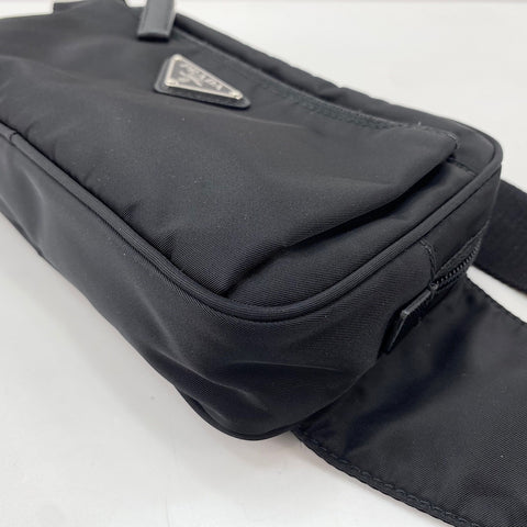 PRADA Linenylon Waist bag black WS30445