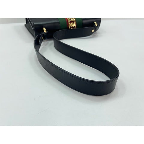 GUCCI Sherry Line Shoulder Bag black WS30450