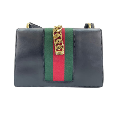 GUCCI Sherry Line Shoulder Bag black WS30450
