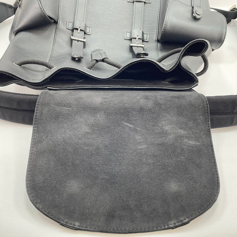 LOUIS VUITTON Christopher MM Backpack  Daypack black WS30451