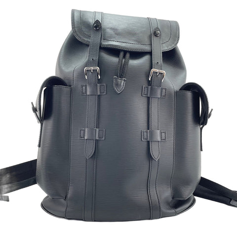 LOUIS VUITTON Christopher MM Backpack  Daypack black WS30451