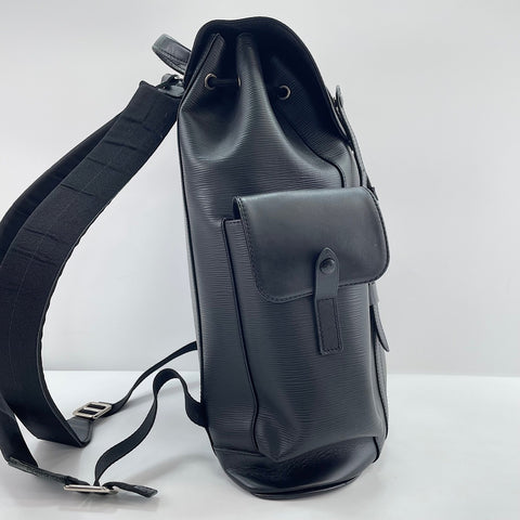 LOUIS VUITTON Christopher MM Backpack  Daypack black WS30451