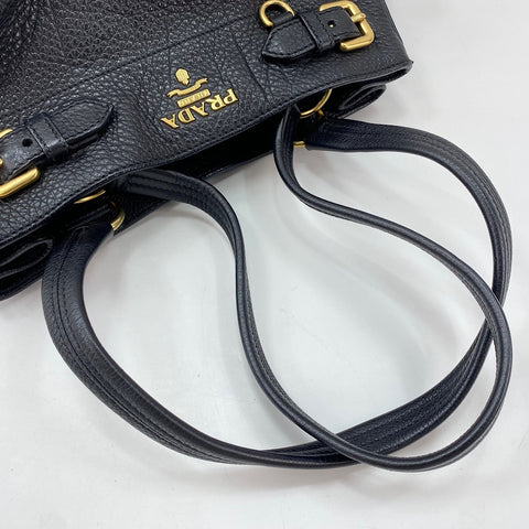 PRADA Vitello Daino Tote Bag black WS30452