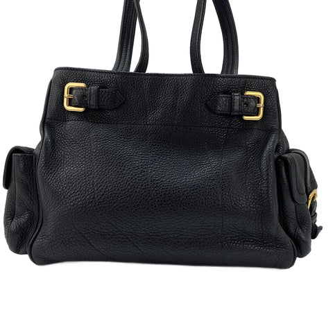 PRADA Vitello Daino Tote Bag black WS30452