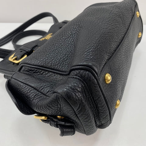 PRADA Vitello Daino Tote Bag black WS30452