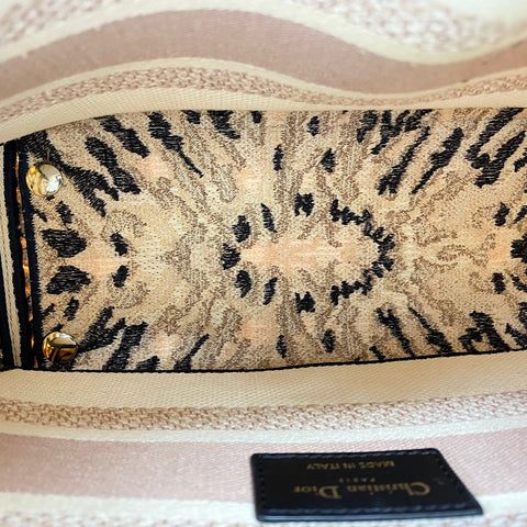 Christian Dior Lady D Light Medium 2WAY Handbag pink WS30455