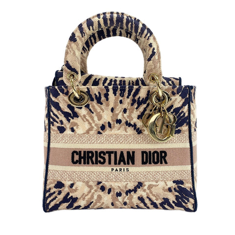 Christian Dior Lady D Light Medium 2WAY Handbag pink WS30455