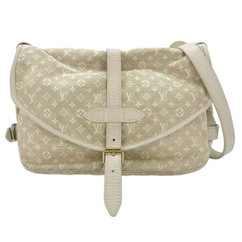 LOUIS VUITTON Saumur 30 Shoulder Bag white WS30460