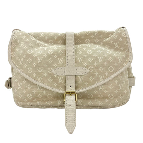 LOUIS VUITTON Saumur 30 Shoulder Bag white WS30460