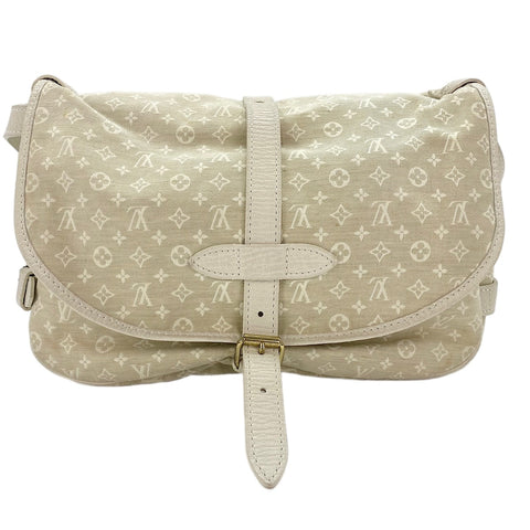 LOUIS VUITTON Saumur 30 Shoulder Bag white WS30460