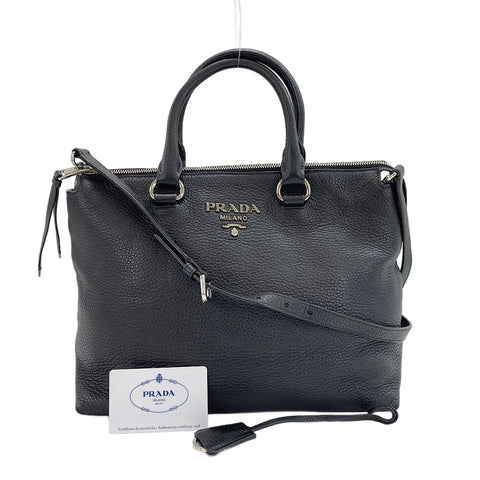 PRADA 2WAY Handbag black WS30463