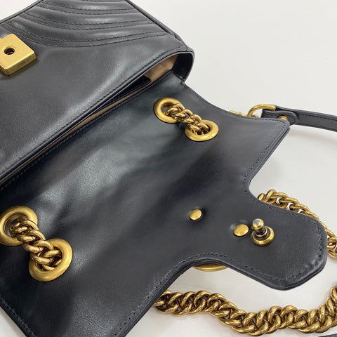 GUCCI GG Marmont Shoulder Bag black WS30470