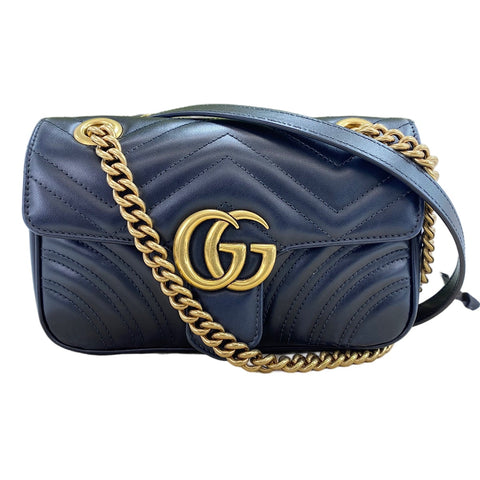 GUCCI GG Marmont Shoulder Bag black WS30470