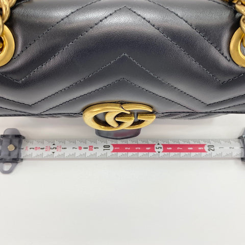 GUCCI GG Marmont Shoulder Bag black WS30470