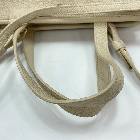 CELINE Small Foldable Cover 2WAY Handbag beige WS30471