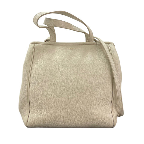 CELINE Small Foldable Cover 2WAY Handbag beige WS30471