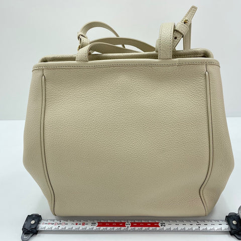 CELINE Small Foldable Cover 2WAY Handbag beige WS30471
