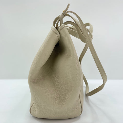 CELINE Small Foldable Cover 2WAY Handbag beige WS30471