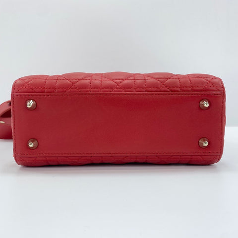 Christian Dior Lady Dior 2WAY Handbag Red WS30476