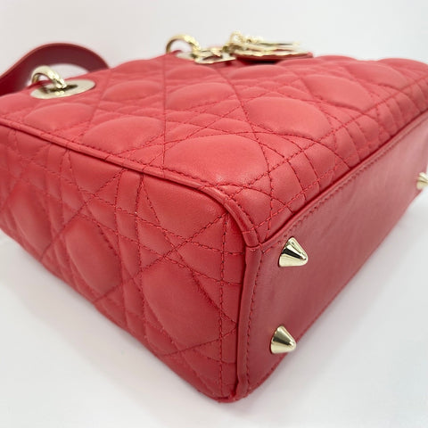 Christian Dior Lady Dior 2WAY Handbag Red WS30476