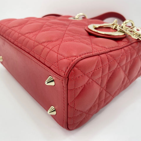 Christian Dior Lady Dior 2WAY Handbag Red WS30476